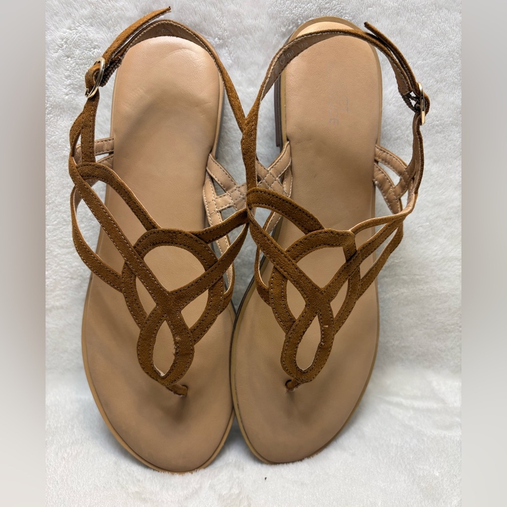 Market & Spruce Women's Irene Strappy Sandal  Cognac Size US: 10 - Picture 4 of 7
